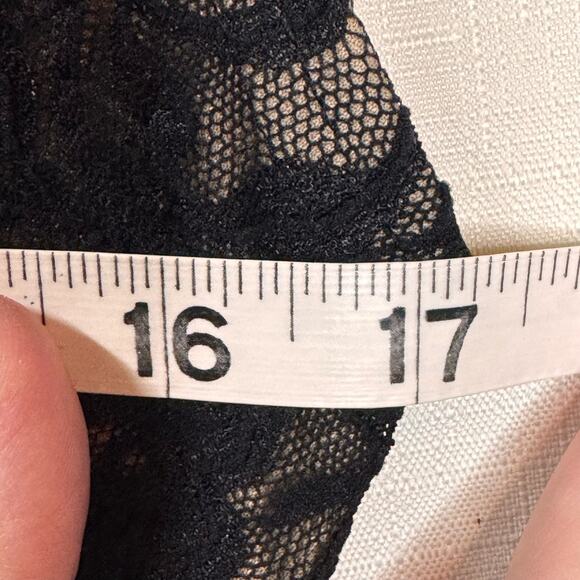 Y2K Cocktail Dress Womens 12 Black Lace A-Line Prom Party Coquette Whimsigoth - Picture 11 of 14